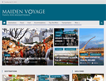 Tablet Screenshot of maiden-voyage-travel.com